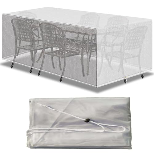 Wasserdichte reißfeste Gartenmöbelabdeckungen für Terrassentisch und Sofasets mit Anti-UV-Schutz Wasserdichte reißfeste Gartenmöbelabdeckungen für Terrassentisch und Sofasets mit Anti-UV-Schutz von Generisch