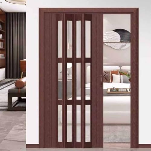 Wasserdichte schalldichte PVC-interne Falttür, Schiebetor für Schrank, Schrank, platzsparender Akkordeon-Bildschirm Wasserdichte schalldichte PVC-interne Falttür, Schiebetor für Schrank, Schrank, platzsparender Akkordeon-Bildschirm von Generisch