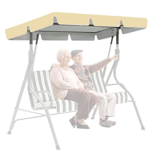 Wasserdichter Anti-UV-Terrassenschaukel-Ersatz – 2- und 3-Sitzer-Hängematten-Abdeckung für den Außenbereich, Garten und Terrasse von Generisch