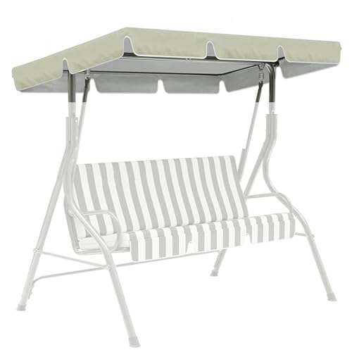Wasserdichter Anti-UV-Terrassenschaukel-Ersatz – 2- und 3-Sitzer-Hängematten-Abdeckung für den Außenbereich, Garten und Terrasse von Generisch