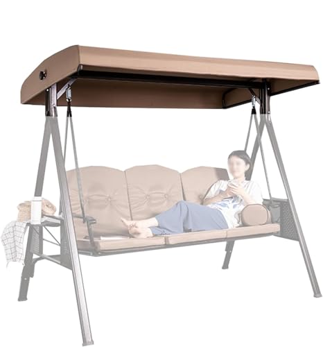 Wasserdichter Baldachin-Ersatz für 2- und 3-Sitzer-Outdoor-Schaukelabdeckung für Terrasse, Garten und Hinterhof Wasserdichter Baldachin-Ersatz für 2- und 3-Sitzer-Outdoor-Schaukelabdeckung für Terrasse, Garten und Hinterhof von Generisch
