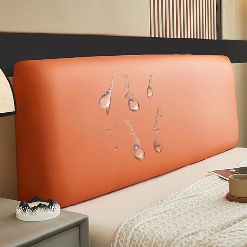 Wasserdichter Bett-Kopfteilbezug, für Schlafzimmer-Dekoration, Dunkelgrau, 140–160 cm, PU-Leder, Bettkopfteil-Schonbezug, dehnbar, abnehmbar, Kopfschutz Wasserdichter Bett-Kopfteilbezug, für Schlafzimmer-Dekoration, Dunkelgrau, 140–160 cm, PU-Leder, Bettkopfteil-Schonbezug, dehnbar, abnehmbar, Kopfschutz von Generisch
