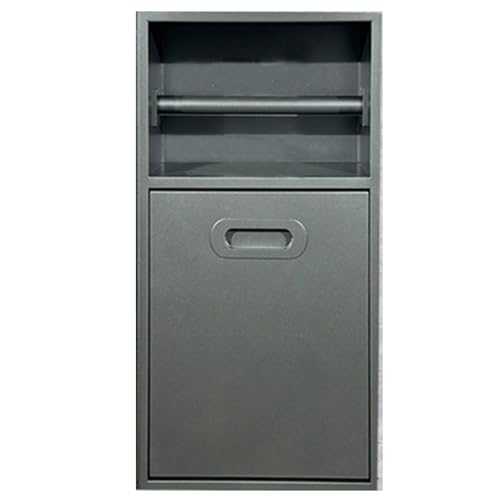 Wasserdichter Dusch-Organizer, stilvolle rechteckige Badezimmer-Regale und Aufbewahrungsschrank mit Tür, grauer Toilettenpapierhalter, 20 x 50 x 14 cm, platzsparende Lösung für Badezimmer Wasserdichter Dusch-Organizer, stilvolle rechteckige Badezimmer-Regale und Aufbewahrungsschrank mit Tür, grauer Toilettenpapierhalter, 20 x 50 x 14 cm, platzsparende Lösung für Badezimmer von Generisch