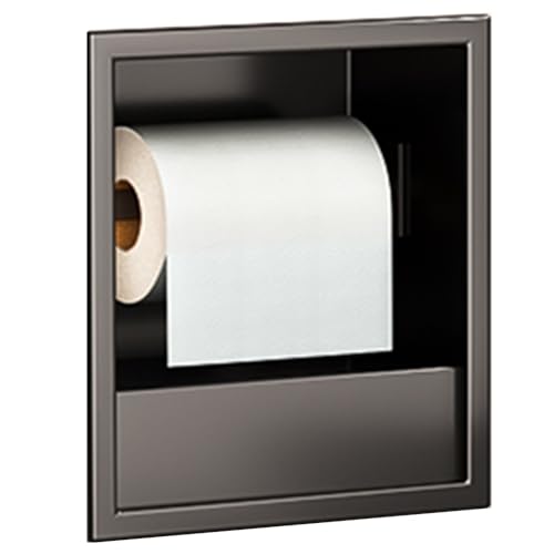 Wasserdichter Einbau-Duschschrank, Edelstahl, eingebauter Organizer mit Toilettenpapierhalter und Mülleimer, für Badezimmer und Wohnraum Wasserdichter Einbau-Duschschrank, Edelstahl, eingebauter Organizer mit Toilettenpapierhalter und Mülleimer, für Badezimmer und Wohnraum von Generisch