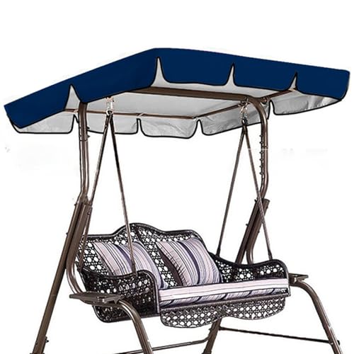 Wasserdichter Ersatzdach für 2-/3-Sitzer-Hollywoodschaukel-Abdeckung für Gartenmöbel, UV-beständig, einfach zu installieren, Schaukelbezug-Set von Generisch