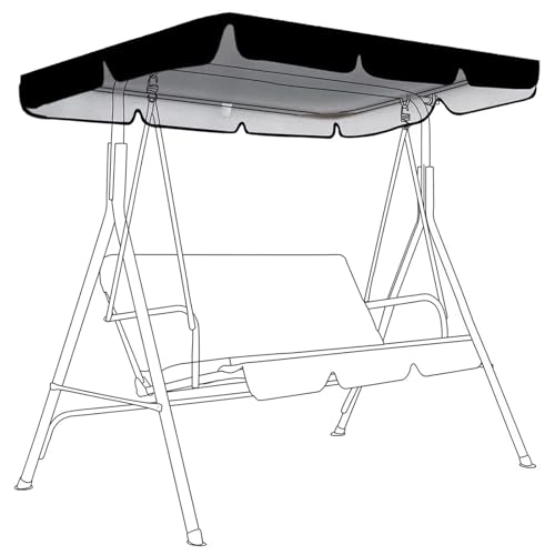 Wasserdichter Gartenschaukel-Ersatzbezug für 23-Sitzer-Hängemattenstuhl, 190 x 132 x 15 cm, UV-beständig, für den Außenbereich Wasserdichter Gartenschaukel-Ersatzbezug für 23-Sitzer-Hängemattenstuhl, 190 x 132 x 15 cm, UV-beständig, für den Außenbereich von Generisch