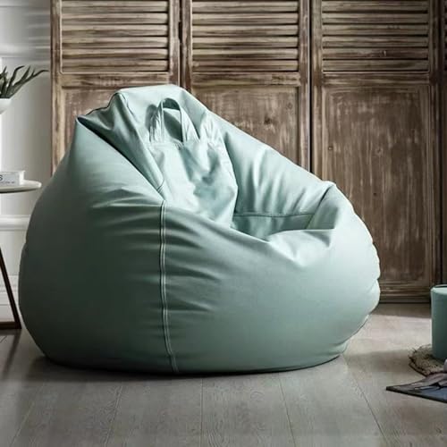 Wasserdichter Kunstleder-Sitzsack für Erwachsene – Big Lazy Outdoor Lounger Game Sac Movie Pouf Stilvolle Chaiselongue ohne Füllstoff – perfekt für Entspannung und Komfort von Generisch