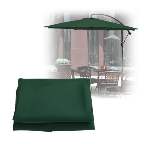 Wasserdichter Outdoor-Regenschirm-Ersatzdach – 6 & 8 Rippen, UV-beständiges Gewebe für Gartenschirm, einfache Installation, Terrassenschirm-Abdeckung, nur Überdachung von Generisch