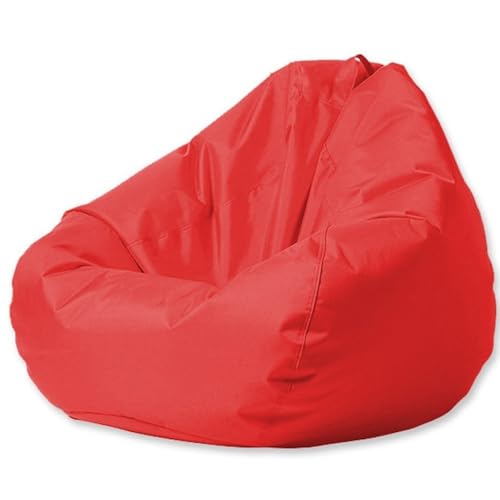 Wasserdichter Outdoor-Sitzsack – Schwimmender Oxford-Sitzsack für Garten, Strand & Pool – ideal für Kinder & Erwachsene – Rot, Bezug 90 cm, ohne Polsterung von Generisch