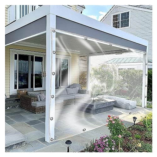 Wasserdichter Outdoor Vorhang mit Ösen für Gartenpavillon klar Pergola Seitenteil UV-beständig Wasserdichter Outdoor Vorhang mit Ösen für Gartenpavillon klar Pergola Seitenteil UV-beständig von Generisch