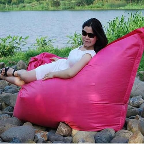 Wasserdichter Sitzsack-Sofa für Außenpool, aufblasbare Relaxliege, 180 cm x 140 cm, schwimmender Sitzsack-Stuhl, Rosa, perfekt für Entspannung am Pool von Generisch