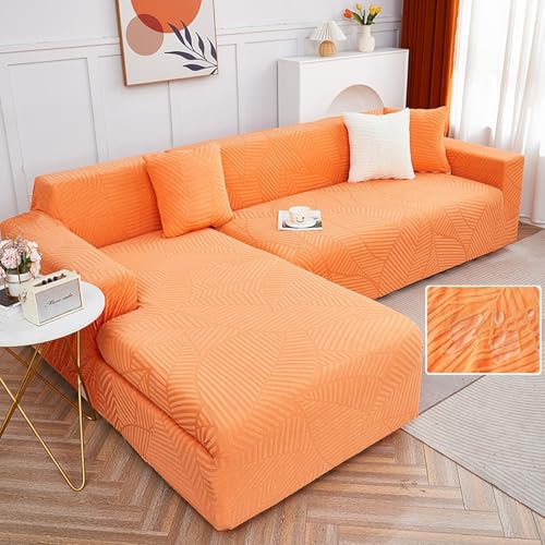 Wasserdichter Stretch-Sofabezug für 3/2/4-Sitzer mit Chaiselon, weicher Stoff, universeller Sesselschutz, strapazierfähige Möbelabdeckung (passend für 90 cm x 140 cm) von Generisch