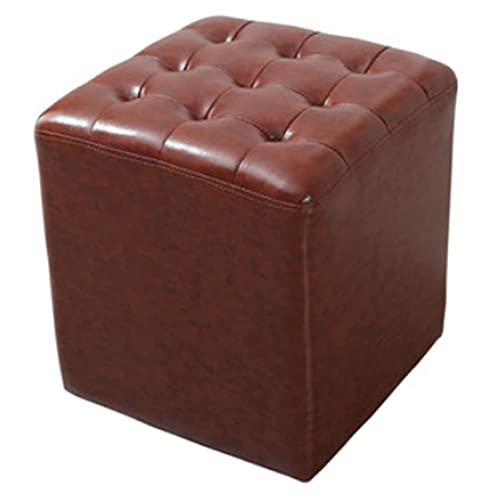 Wasserdichter kleiner Kunstleder-Fußhocker – gepolsterter quadratischer Pouf für Badezimmer und Sofa – Mehrzweckhocker Wasserdichter kleiner Kunstleder-Fußhocker – gepolsterter quadratischer Pouf für Badezimmer und Sofa – Mehrzweckhocker von Generisch