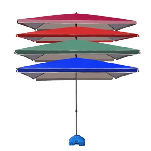 Wasserdichter quadratischer Sonnenschirm-Ersatzdach, 300 x 300 cm, Gartenmarkt-Regenschirm-Abdeckung, grüne Markise für Außenbereich, Terrasse, 2 m x 2 m von Generisch