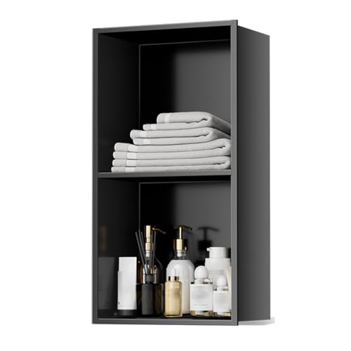 Wasserdichtes, eingelassenes Duschregal, mattschwarz, Edelstahl, Wandaufbewahrung, keine Fliesen erforderlich, 27,9 x 12,4 x 69,8 cm, Badezimmer-Organizer für Dusche von Generisch