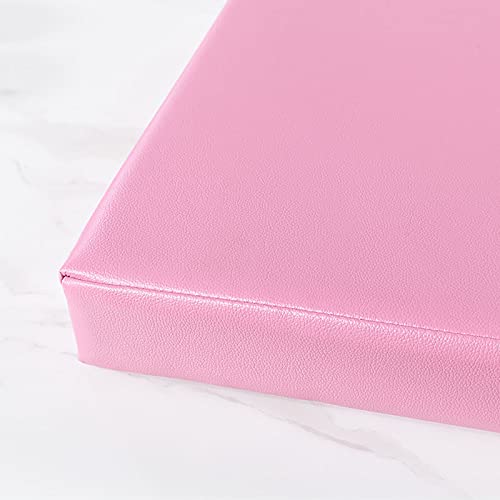 Wasserdichtes, rutschfestes Leder-Sitzkissen für Schaukelstuhl, rechteckig, 200 x 35 cm, bequemes Sitzzubehör für drinnen und draußen, Rosa von Generisch
