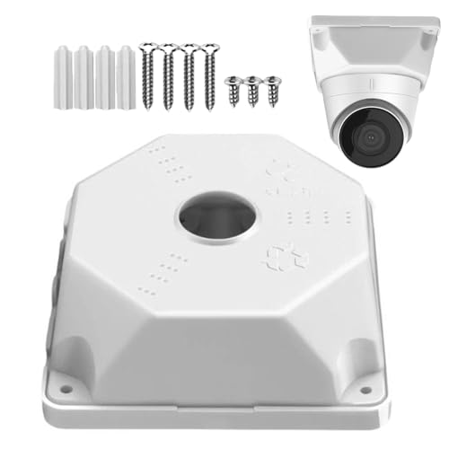 Wasserdichtes Anschlussgehäuse - Montagebox für 9 cm Kuppel-Überwachungskamera - Abnehmbares Kabelmanagement für Haus Garage Innenraum Balkon Lagerhalle Wand Flur von Generisch