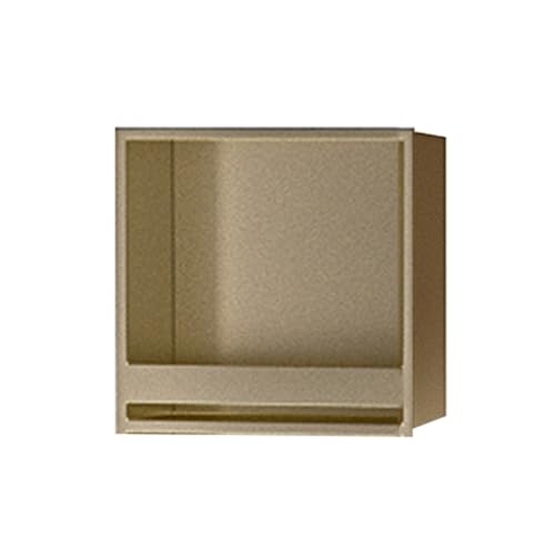 Wasserdichtes Duschregal aus Edelstahl – goldfarbene Aufbewahrungslösung für Badezimmer, Küche, WC und Schlafzimmer – keine Flieseninstallation erforderlich – 320 x 320 x 125 mm Wasserdichtes Duschregal aus Edelstahl – goldfarbene Aufbewahrungslösung für Badezimmer, Küche, WC und Schlafzimmer – keine Flieseninstallation erforderlich – 320 x 320 x 125 mm von Generisch