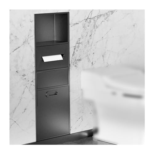 Wasserdichtes Duschregal aus Edelstahl – versenkte Nische für Toilettenartikel, Shampoo, Toilettenpapier & Mülleimer Aufbewahrung – Moderne Badezimmerregale (Grau-A) von Generisch