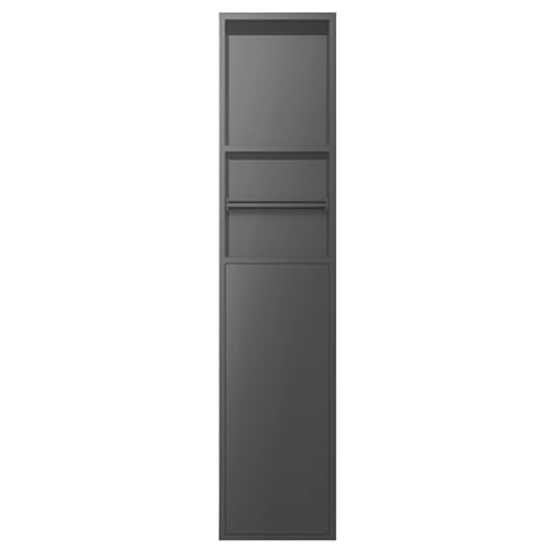 Wasserdichtes Edelstahl-Duschregal – Wandmontierter Badezimmer-Nizer für Toilettenartikel und Toilettenpapier – schlankes schwarz-graues Nischen-Design – 80 x 18 x 12,5 cm Wasserdichtes Edelstahl-Duschregal – Wandmontierter Badezimmer-Nizer für Toilettenartikel und Toilettenpapier – schlankes schwarz-graues Nischen-Design – 80 x 18 x 12,5 cm von Generisch