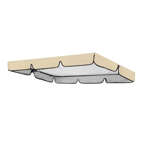 Wasserdichtes Ersatzdach für den Garten für Schaukelstuhl 2- oder 3-Sitzer-Passform (Beige) von Generisch