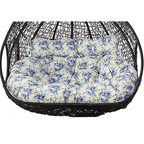 Wasserdichtes Ersatzkissen für Rattanschaukel - Dickes bequemes 2-Sitzer-Hängemattenkissen, sonnenbeständig und waschbar für den Außenbereich Garten & Terrasse von Generisch