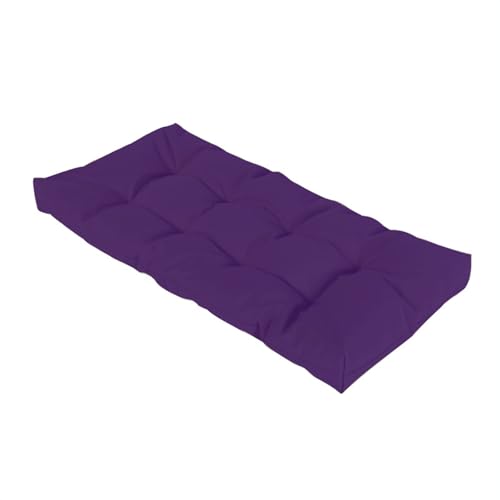 Wasserdichtes Gartenbankkissen, 121,9 cm, Dunkelviolett, Ersatz-Sitzpolster für Terrasse, Innen- und Außenbereich, Esszimmersitze, Schaukelstühle, 150 x 60 cm von Generisch