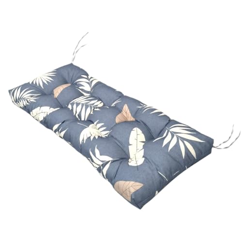 Wasserdichtes Gartenbankkissen, 130 x 50 cm, rutschfeste Gurte, perfekt für Outdoor- und Innenbänke, Schaukelstühle, Terrassenmöbel, bequem und von Generisch