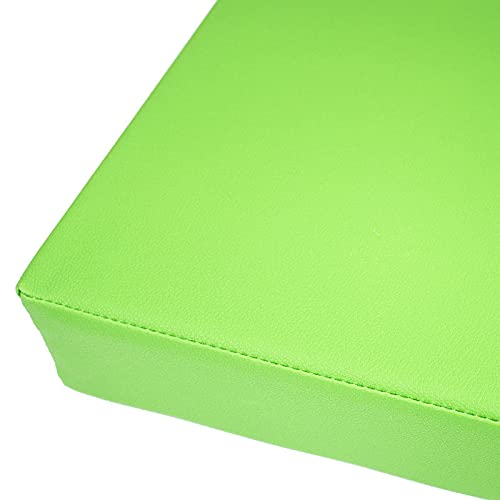 Wasserdichtes Gartenbankkissen, 2-Sitzer, 3-Sitzer, PU-Leder, mit Reißverschluss für Schaukelstühle (grün, 80 x 40 x 5 cm), Outdoor-Terrassenmöbel-Zubehör von Generisch