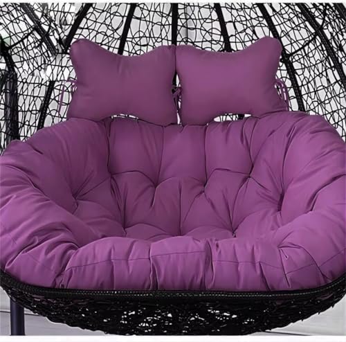 Wasserdichtes Hängeschaukelkissen für Eier, Ersatzkissen, dickes Doppelschaukel-Sitzkissen für 2-Sitzer, Outdoor-Stühle, langlebiges Hängekorbkissen, wetterbeständiges Design von Generisch