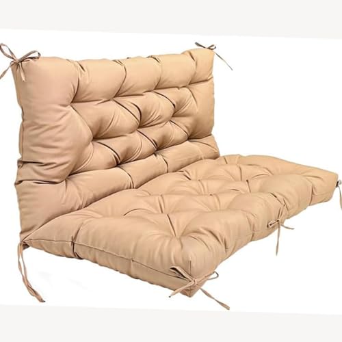 Wasserdichtes Outdoor-Bankkissen mit Rückenlehne, rutschfeste Ersatzmatte für 2- und 3-Sitzer-Schaukelstuhl, große Terrassenmöbel, Sitzpolster Wasserdichtes Outdoor-Bankkissen mit Rückenlehne, rutschfeste Ersatzmatte für 2- und 3-Sitzer-Schaukelstuhl, große Terrassenmöbel, Sitzpolster von Generisch