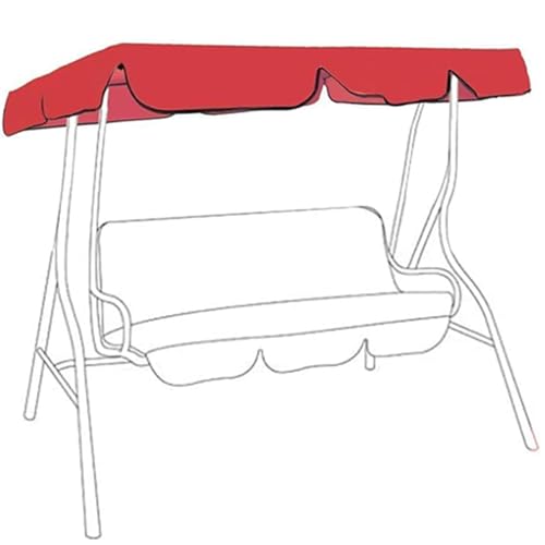 Wasserdichtes Oxford-Gewebe, Ersatz-Baldachin für 3-Sitzer-Gartenschaukelsitz, Outdoor-Abdeckung für Hofschaukel, perfekt für Terrasse und Hinterhof Wasserdichtes Oxford-Gewebe, Ersatz-Baldachin für 3-Sitzer-Gartenschaukelsitz, Outdoor-Abdeckung für Hofschaukel, perfekt für Terrasse und Hinterhof von Generisch