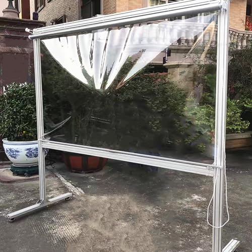 Wasserdichtes PVC Rollo Outdoor Vorhang mit Seitenkette, anpassbarer Regenschutz für Terrasse und Balkon Wasserdichtes PVC Rollo Outdoor Vorhang mit Seitenkette, anpassbarer Regenschutz für Terrasse und Balkon von Generisch