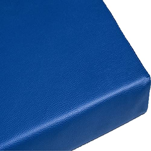 Wasserdichtes Sitzkissen für Gartenbank, 2- und 3-Sitzer, Sitzkissen für Erkerfenster, Terrasse, Schaukelstuhl und Gartenmöbel, strapazierfähige Ledermatte, Blau (120 x 30 x 5 cm) von Generisch