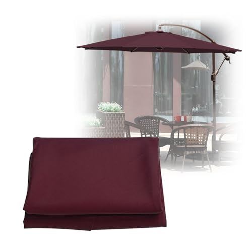 Wasserdichtes UV-Schutz-Ersatzdach für 6/8 Rippen Gartenschirm – Outdoor-Regenschirm-Abdeckung, ideal für Terrasse, einfache Installation, nur Überdachung von Generisch