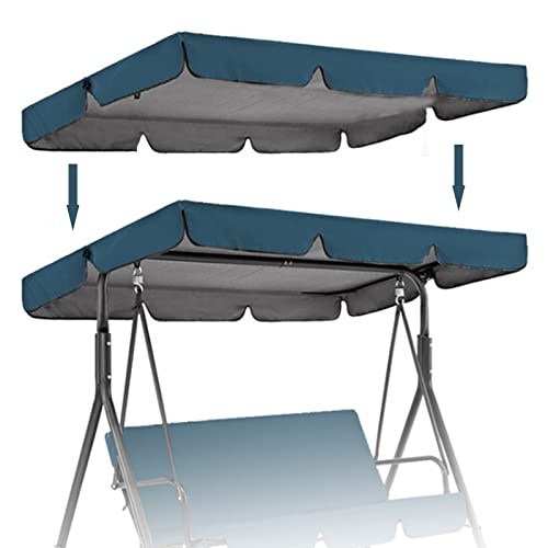 Wasserdichtes UV-beständiges Ersatzdach für 2- & 3-Sitzer-Terrassenschaukelstuhl – Langlebige Outdoor-Abdeckung für Gartenhängematten & Schaukelsitze – Wetterfeste Schaukelüberdachung Wasserdichtes UV-beständiges Ersatzdach für 2- & 3-Sitzer-Terrassenschaukelstuhl – Langlebige Outdoor-Abdeckung für Gartenhängematten & Schaukelsitze – Wetterfeste Schaukelüberdachung von Generisch