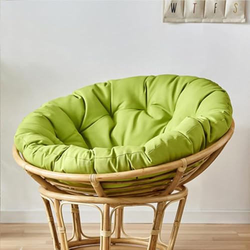 Wasserdichtes dickes rundes Stuhlkissen, großes Ersatzpolster für Hängesessel, Rattan-Sitzkissen für Gartenmöbel, 100 x 100 cm, bequem von Generisch