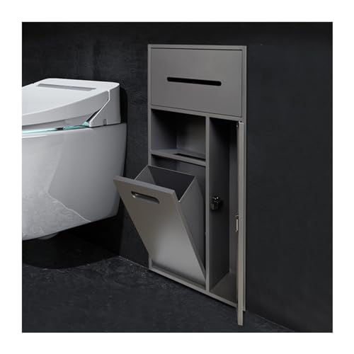 Wasserdichtes eingebettetes Regal – Premium-Edelstahl-Aufbewahrungsnische für Shampoo, Toilettenartikel & Toilettenpapier in Bad, Küche & Wohnzimmer von Generisch