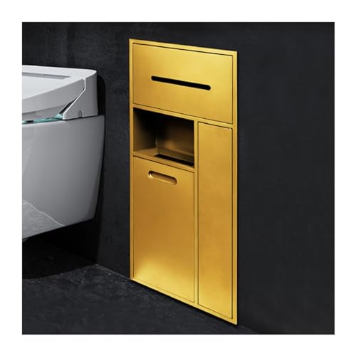 Wasserdichtes eingebettetes Regal – Premium-Edelstahl-Aufbewahrungsnische für Shampoo, Toilettenartikel & Toilettenpapier in Bad, Küche & Wohnzimmer von Generisch