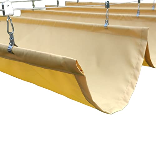 Wasserdichtes einziehbares Pergola-Dachüberdachungs-Set – Schiebedraht, Sonnensegel, Abdeckung für Außenterrasse, Veranda und Terrasse, regenfestes Wellen-Design Wasserdichtes einziehbares Pergola-Dachüberdachungs-Set – Schiebedraht, Sonnensegel, Abdeckung für Außenterrasse, Veranda und Terrasse, regenfestes Wellen-Design von Generisch
