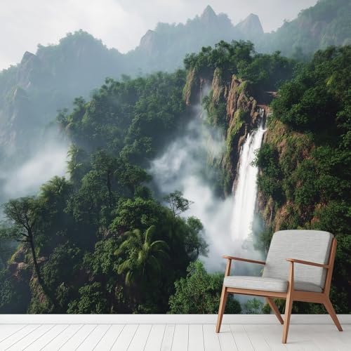Wasserfall Wald Dschungel Tapete Selbstklebende Fototapete Tropisch Paradies Bach Tapeten Landschaft Natur Wandtapete Vinyl Wasserdicht Wandaufkleber für Wohnzimmer Schlafzimmer Küchen 350x260 cm Wasserfall Wald Dschungel Tapete Selbstklebende Fototapete Tropisch Paradies Bach Tapeten Landschaft Natur Wandtapete Vinyl Wasserdicht Wandaufkleber für Wohnzimmer Schlafzimmer Küchen 350x260 cm von Generisch