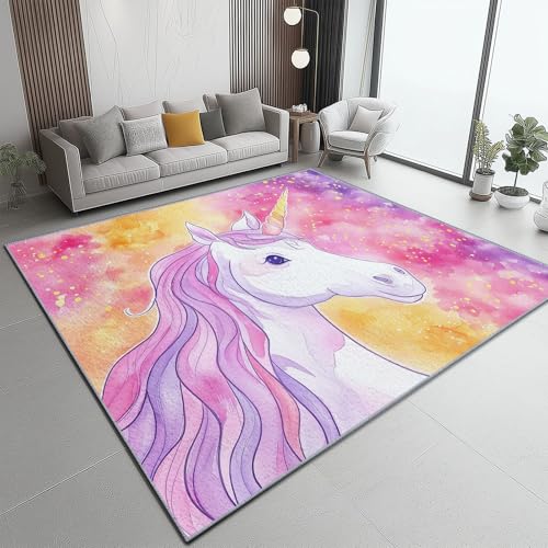 Wasserfarben-Teppich, Motiv: Hirsch, Dschungel, 60 x 110 cm, waschbar, Fußmatte, Wohnzimmer, Heimdekoration, weiche und Plüschteppiche, für Kinder, Jungen, Mädchen, Schlafzimmer, Hellgrün Wasserfarben-Teppich, Motiv: Hirsch, Dschungel, 60 x 110 cm, waschbar, Fußmatte, Wohnzimmer, Heimdekoration, weiche und Plüschteppiche, für Kinder, Jungen, Mädchen, Schlafzimmer, Hellgrün von Generisch