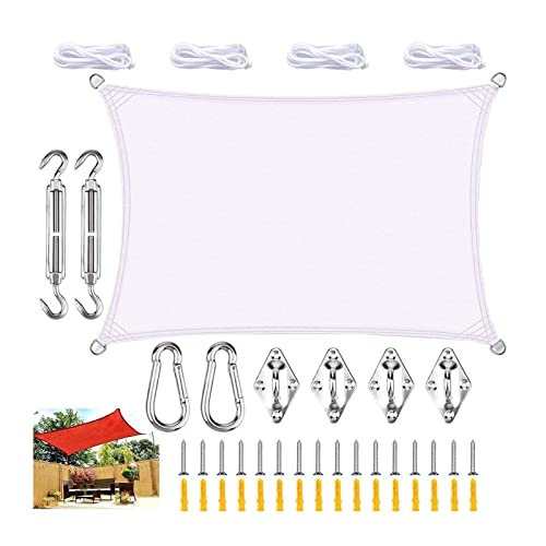 Wasserfest Abdeckung für Gartenstuhl Balkon UV Schutz 4x5m (White 2x2.5m) Stuhlabdeckung Windabweisend Gartenmöbel Schutz für Garten Balkon von Generisch