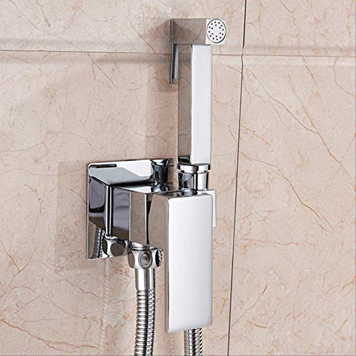 Wasserhahn – Messing Duscharmatur für kaltes und heißes Wasser, quadratisches Design, WC-Sprüher, langlebige Unterlegscheibe für Badezimmer-Upgrade Wasserhahn – Messing Duscharmatur für kaltes und heißes Wasser, quadratisches Design, WC-Sprüher, langlebige Unterlegscheibe für Badezimmer-Upgrade von Generisch