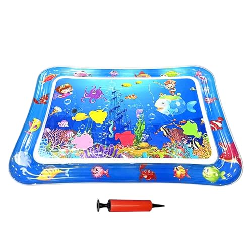 Wassermatte Für Katzen | Aufblasbares Haustier Wasserbett 66x47 cm - Kühlendes Rutschfestes Pad Mit Kratzfläche Für Kätzchen Und Welpen Innen- Und Außenbereich von Generisch
