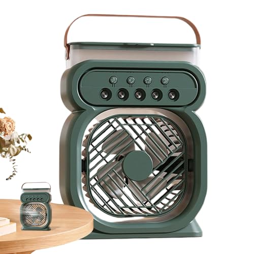 Wassernebel - 450 Ml Multifunktionaler Fünf-Loch-Ventilator Usb-Betriebener Luftkühler | Dreistufige Luftmengenregelung Tragbarer Misting -Lüfter | Ultra-Leiser Kühlventilator Zum Camping, sttrand Wassernebel - 450 Ml Multifunktionaler Fünf-Loch-Ventilator Usb-Betriebener Luftkühler | Dreistufige Luftmengenregelung Tragbarer Misting -Lüfter | Ultra-Leiser Kühlventilator Zum Camping, sttrand von Generisch