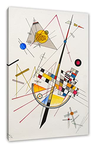 Generisch Wassily Kandinsky - Delikate Spannung als Leinwandbild/Größe: 100x70 cm/Wandbild/Kunstdruck/fertig bespannt von Generisch