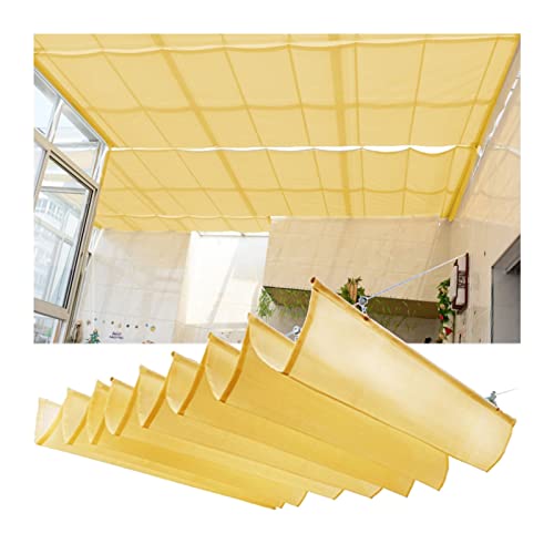 Wave Roof Sun Shade Sail with Retractable Cover Anti UV HDPE Net for Outdoor Deck Canopy Pergola Sun Protection Shelter with Mounting Kit Customizable Size Wave Roof Sun Shade Sail with Retractable Cover Anti UV HDPE Net for Outdoor Deck Canopy Pergola Sun Protection Shelter with Mounting Kit Customizable Size von Generisch