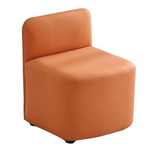 Weich gepolsterte Leder-Fußstütze, Ottomane, stapelbares Design für mehr Komfort im Wohnzimmer, Schlafzimmer oder auf der Couch von Generisch