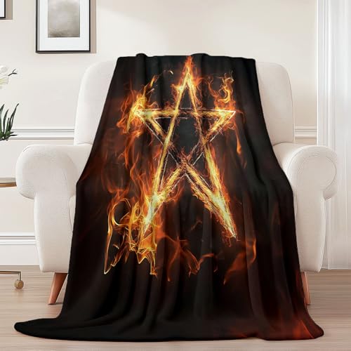 Weiche Kuscheldecke 220 x 240 cm fürs Kinderbett, Abstrakt Geometrisch Flamme Thema Kuscheldecke Leichter Plüschstoff für Sofa Couch Schlafzimmer Wohnzi - Schwarz Orange Weiche Kuscheldecke 220 x 240 cm fürs Kinderbett, Abstrakt Geometrisch Flamme Thema Kuscheldecke Leichter Plüschstoff für Sofa Couch Schlafzimmer Wohnzi - Schwarz Orange von Generisch